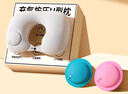 OUZEY充氣u型枕飛機(jī)護(hù)頸枕旅行便攜按壓充氣枕頭高鐵火車坐車睡覺神器 【灰色】便攜式脖枕 曬單實(shí)拍圖