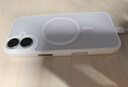 藍猩先生適用蘋(píng)果17手機殼 iPhone17保護殼AI按鍵橙標膚感磁吸防滑親膚防摔手機保護套 白 曬單實(shí)拍圖