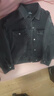 太平鳥(niǎo)女裝外套丹寧牛仔外套通勤百搭落肩袖短款上衣 灰色 M 曬單實(shí)拍圖
