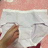 雅鹿【滅菌免洗即穿】純棉女士?jì)妊澟志醒鼰o(wú)痕大碼少女三角褲頭 曬單實(shí)拍圖