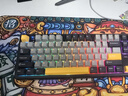 狼蛛（AULA）F108pro客制化機(jī)械鍵盤有線/藍(lán)牙/2.4G無(wú)線三模連接全配列Gasket結(jié)構(gòu)RGB燈效游戲辦公鍵盤家用設(shè)備 F108pro星夜黑-聽雨軸 曬單實(shí)拍圖