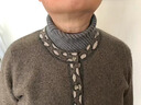 暢印秋冬毛線(xiàn)脖套女護頸椎圍脖加厚保暖針織圍巾三角巾時(shí)尚套頭假領(lǐng)子 黑色  60cm以下 曬單實(shí)拍圖