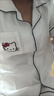 古闌迪莉睡衣女春秋季帶胸墊可外穿長(cháng)袖長(cháng)褲卡通凱蒂貓新款家居服兩件套裝 L【100-120斤】 不帶胸墊款 曬單實(shí)拍圖