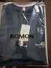 羅蒙（ROMON）【5A抗菌】短袖T恤男士夏季冰絲涼感休閑商務(wù)打底衫男裝P5藏L 曬單實(shí)拍圖