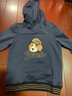 HAZZYS哈吉斯童裝兒童男童秋新款衛衣簡(jiǎn)約舒適休閑彈力男童連帽衛衣 深灰藍 145 曬單實(shí)拍圖