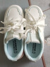 回力女鞋網紅厚底小白鞋女秋冬新款甜美百搭休閑鞋運動板鞋 白綠 37 曬單實拍圖