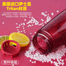 WCZ德國(guó)品牌水杯學(xué)生上學(xué)女士男高顏值夏天便攜運(yùn)動(dòng)水杯Tritan食品級(jí) 石榴紅(加茶隔)【進(jìn)口Tritan】470ml 曬單實(shí)拍圖