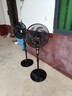 美的（Midea） 電風(fēng)扇家用大風(fēng)量風(fēng)扇落地扇臥室辦公室 宿舍降溫循環(huán)自然風(fēng)輕音節能立式電扇 黑色【可定時(shí)】 7葉 曬單實(shí)拍圖