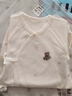 婧麒（JOYNCLEON）嬰兒連體衣春秋無(wú)骨衣服春裝空調服純棉春款長(cháng)袖和尚服外出服 咖色熊頭+親子熊 52cm 曬單實(shí)拍圖
