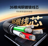 綠聯(lián)AUX音頻線3.5mm公對公發(fā)燒鍍銀車載音響連接線筆記本電腦手機(jī)耳機(jī)頭戴式音響箱轉(zhuǎn)換對錄線1米50355 曬單實(shí)拍圖