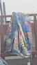 gxmy【鞠婧祎同款】夏季涂鴉多巴胺牛仔褲男士夏季薄款鴛鴦休閑長褲子 深藍色 L 曬單實拍圖