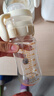 舒嬰防脹氣重力球吸管奶瓶嬰兒ppsu大寶寶喝水學(xué)飲杯寬口徑配件 PPSU300ML重力球配母乳十字孔（7月+ 曬單實(shí)拍圖