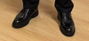 奧康男鞋25春商務(wù)正裝皮鞋男牛皮英倫風(fēng)內增高系帶皮鞋黑色41碼 曬單實(shí)拍圖