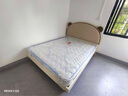 全友家居兒童房皮藝軟包床1.2x2米男孩女孩實(shí)木腳單人小床次臥室家具 1.5m兒童床+床墊 曬單實(shí)拍圖