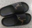 稻草人運動(dòng)拖鞋男士四季踩屎感居家用戶(hù)外穿沙灘減震防滑涼拖 黑 46-47 曬單實(shí)拍圖