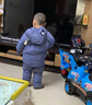 親智嬰兒羽絨服 分體新款寶寶男童套裝洋氣小童1-5歲童冬裝兩件套加厚 藍色(尺碼偏大) 90 cm [2-3周歲,身高86-95 曬單實(shí)拍圖