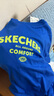 Skechers斯凱奇男女童純棉短袖T恤衫兒童夏季寬松透氣運動(dòng)上衣L225K055 公主藍/007G 160 曬單實(shí)拍圖