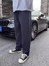 吉普（JEEP）高端新款褲子男士秋運動(dòng)褲寬松衛褲直筒休閑褲松緊腰加絨加厚男褲 藍灰 【春秋不加絨】 【官方正品】 XL 【建議135-152斤】 曬單實(shí)拍圖