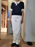 PRICH時(shí)尚復古水洗直筒牛仔褲冬季新款顯高顯瘦寬松長(cháng)褲女 10白色 S 155 曬單實(shí)拍圖