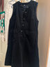 無(wú)印良品（MUJI）女式木棉混燈芯絨背帶裙女裝連衣裙裙子25年秋季BC2OBC5A 黑色 L (165/88A) 曬單實(shí)拍圖