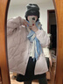 俞兆林羽絨棉服女冬季2025新款冬裝韓系棉襖秋冬夾棉外套菱格小個子棉衣 淺紫色 M 120-140斤 曬單實拍圖