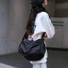 栢啟歆斜挎包女包戶(hù)外單肩包斜挎包男女同款通勤牛津布防水輕輕便大容量 休閑斜挎包【黑色】 曬單實(shí)拍圖