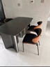 法莎蒂政府補貼霸道總裁意式巖板餐桌椅桌現代輕奢家用餐桌 維克深灰(啞光+全托底板)單桌+伊姆斯椅*4 140x80x75cm 曬單實(shí)拍圖