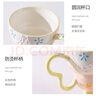 韞舜馬克杯陶瓷杯高顏值茶杯咖啡杯情侶杯水杯大容量辦公室家用早餐杯 高腳杯-蕾絲藍色 （無(wú)禮盒包裝）400ml 曬單實(shí)拍圖