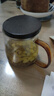 雅集一葉菩提杯泡茶杯茶水分離玻璃杯辦公室喝茶杯子個人專用杯木蓋款 曬單實拍圖