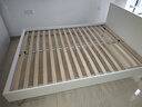 宜家（IKEA）BRUKSVARA布瓦拉床架雙人床單人床小戶(hù)型床架簡(jiǎn)約出租房 床架白色 150x200cm 曬單實(shí)拍圖