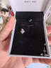 唯一（Winy）999純銀耳釘送閨蜜老婆媽媽生日禮物女生輕奢小眾高級感感耳環(huán)飾 曬單實(shí)拍圖