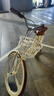 飛鴿（FLYING PIGEON）自行車成人通勤車自行車學(xué)生單車成人自行車通勤自行車女士自行車 頂配奶油米|單速|(zhì)一體輪+禮包 26寸適合160-185cm 曬單實(shí)拍圖