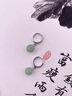 銀瑜 復(fù)古簡約氣質(zhì)輕奢仿和田玉耳環(huán)女國風(fēng)耳墜玉石高級感女神耳環(huán) 新中式復(fù)古風(fēng)耳扣 曬單實(shí)拍圖