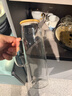 全適高硼硅耐熱玻璃家用熱水冷水壺涼白開(kāi)水壺商用冰箱冷飲花茶壺1.3L 曬單實(shí)拍圖