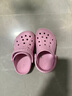 卡駱馳（CROCS）貝雅卡駱班兒童洞洞鞋沙灘鞋男女童包頭拖鞋/207018/207019 芭蕾粉/糖果粉-6TG 28 (165mm) 曬單實(shí)拍圖