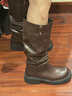 達芙妮厚底長(cháng)筒靴女2025新款秋冬季加絨靴粗跟褶皺堆堆騎士靴顯瘦褲管靴 曬單實(shí)拍圖