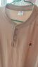 皮爾卡丹（pierre cardin）中國風(fēng)亨利領(lǐng)長(cháng)袖t恤男士春秋季休閑秋裝衛衣成熟穩重打底POLO領(lǐng) 杏色 常規 3XL 150-165斤左右 曬單實(shí)拍圖