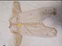 巴拉巴拉連體衣嬰兒秋冬裝外出寶寶抱衣哈衣爬服男童冬裝時(shí)尚洋氣 白咖色調00415 73cm 曬單實(shí)拍圖