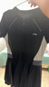 李寧（LI-NING）泳衣女連體裙式游泳衣遮肚顯瘦抗氯速干溫泉泳裝546 黑色 XXL  曬單實(shí)拍圖