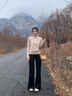 皮爾卡丹100％羊毛衫女羊毛2024秋冬新款針織毛衣百搭半高領(lǐng)打底衫女 金駝色 S 曬單實(shí)拍圖