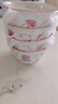 釉下彩可愛(ài)卡通碗碟套裝家用高顏值陶瓷碗筷盤(pán)餐具 小豬碗4碗 4件套 曬單實(shí)拍圖