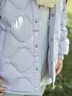 巴拉巴拉童裝兒童輕薄羽絨服男女童2025冬襯衫式外套【商場(chǎng)同款】 粉紫70013 140 （充絨量52g） 曬單實(shí)拍圖
