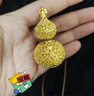水貝黃金足金鏤空花絲福字葫蘆吊墜生日禮物送女友送老婆 鏤空葫蘆  金重約4.1g+多退少補 曬單實拍圖