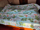 富安娜家紡 秋冬被子纖維冬厚被芯 雙人可水洗絲綿被太空被褥 冬厚被-雨林【七孔纖維抗菌款】 1.5米/1.8米床適用 203*229cm 曬單實(shí)拍圖