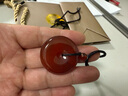囍藍紅瑪瑙平安扣吊墜男女士款水晶瑪瑙項鏈玉佩護身符本命年生日禮物 曬單實(shí)拍圖