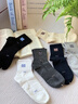 貓人男士襪子男100%純棉防臭吸汗10A級抗菌秋冬長(cháng)襪休閑商務(wù)中筒襪6雙 曬單實(shí)拍圖