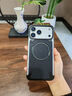 派凡 適用蘋果iphone17promax手機殼磁吸真皮殼金屬無邊框皮質保護套輕奢商務高級感皮革外殼2025新款 星空黑【真皮材質/旋轉支架/輕奢商務風】 17Pro 曬單實拍圖