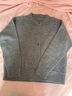 皮爾卡丹100%純羊絨媽媽開(kāi)衫女中老年秋冬外套2025新款寬松保暖針織毛衣 灰色 XL 【建議115-125斤】 曬單實(shí)拍圖