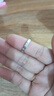 中國黃金（CHINA GOLD）足銀碎冰冰開(kāi)口戒指男女一對戒情侶款教師節生日禮物送女友老婆 【今/次日達】碎冰冰戒指一對 曬單實(shí)拍圖