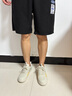 森馬男鞋2025秋季新款休閑百搭小白鞋子男士軟底輕便厚底增高板鞋男款 米色 43 曬單實(shí)拍圖
